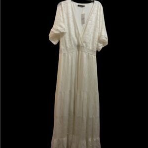 Simple White Lace Dress